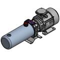 Miniagg. 1,20 ccm 230V, 0,55 kW 3L AC motor 1 fas, 1400 omdr.