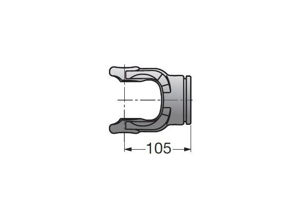 RØRGAFFEL G9 - YTRE Ø63,0mm RØR