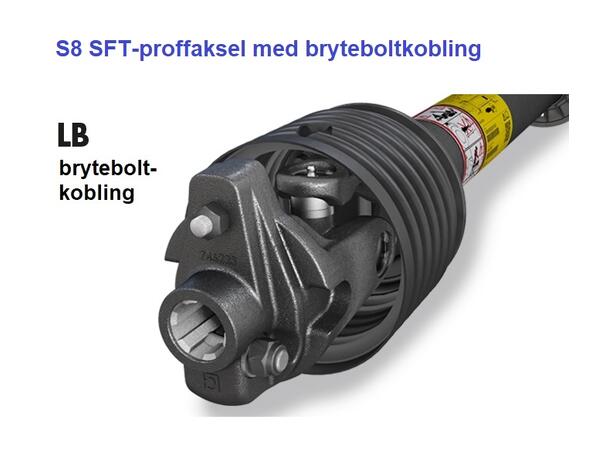S8 SFT AKSEL m/LB 3600Nm 1 3/8"-Z6 L=121cm BRYTEBOLT-KOBLING Ø12mm-bolt