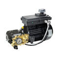 Stempelpumpe 12L/100 Bar, el mot. MTP LW-K 12/100, startbryter og kabel