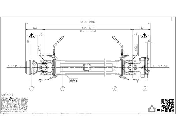 1 3/4’’ – Z6 med brytebolt 4500Nm