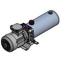 Miniagg. 1,20 ccm 230V, 0,37 kW 3L AC motor 1 fas, 1400 omdr.