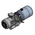 Miniagg. 1,60 ccm 230V, 0,75 kW 4L AC motor 1 fas, 1400 omdr.