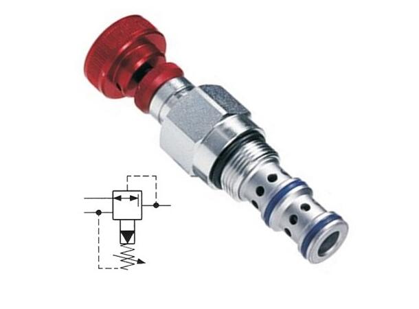 Trykkred.v./begr.v., RLP 30/Q-V 105-420bar 40l/min m/ratt