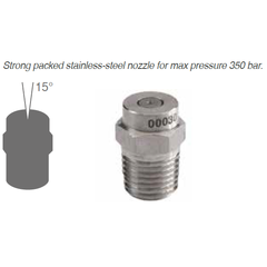 Dyse til lanse 04 / 15gr. G 1/4" NPT, 12,9L/200 bar