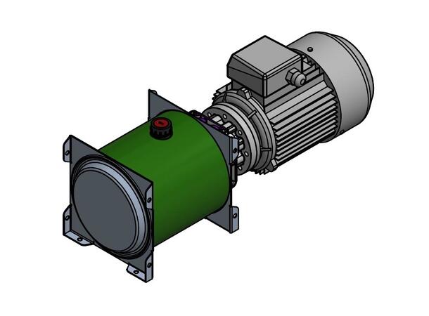 Miniagg. 3,20 ccm 230/400V, 1,10 kW 7L AC motor 3 fas, 1400 omdr.