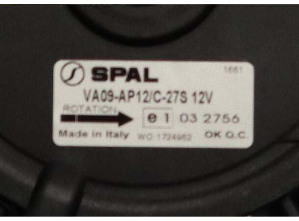 Vifte blås A26/A31/A35 12V m/grill u/hus - for A26/31/35 1ESP 12V