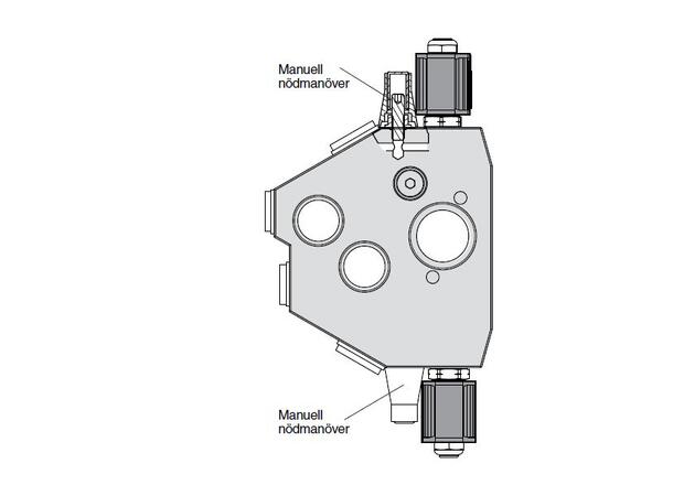 Omløpsventil F2 alle str. 24V m nød kj Ny type