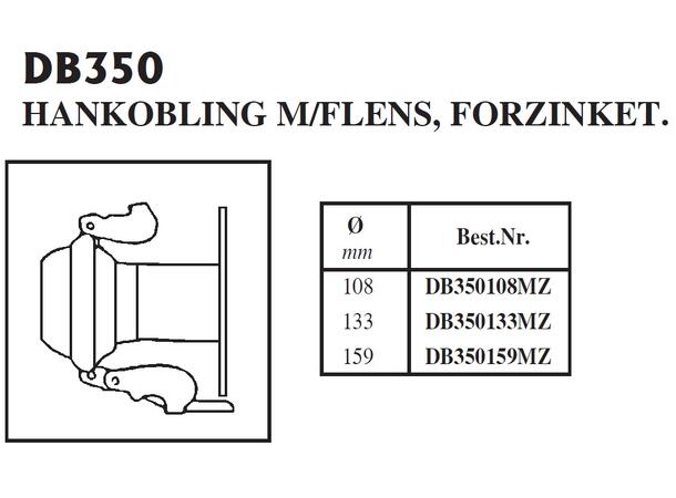 BAUER han 6"/ Ø159 m/flens/klem. c/c=150mm