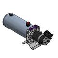 Miniagg. 1,20 ccm 12V, 0,5 kW 3L med DC startmotor m/rele