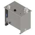 Tank frittstående 120L stål/RAL5010 FIO100/TCO500/sug/nivåvakt/lekkolje