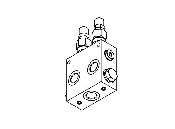 Sjokk/sugeventil dobbel 1/2'' VMP-35-DI-VNRC-40, 60-350 bar