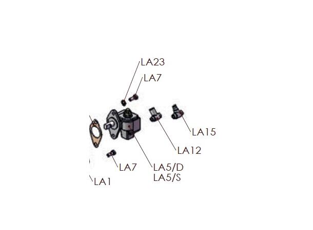 LA5/S oljepumpe SX Aut smør. anti-clock MEC 1-5000 / 9-13000