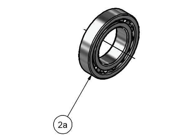 kulelager 32216 Ø140x80x35,25 2a