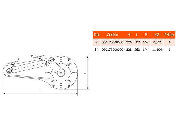 HYDRAULISK SKIFTER 3-VEIS KRAN 4-6" RIV