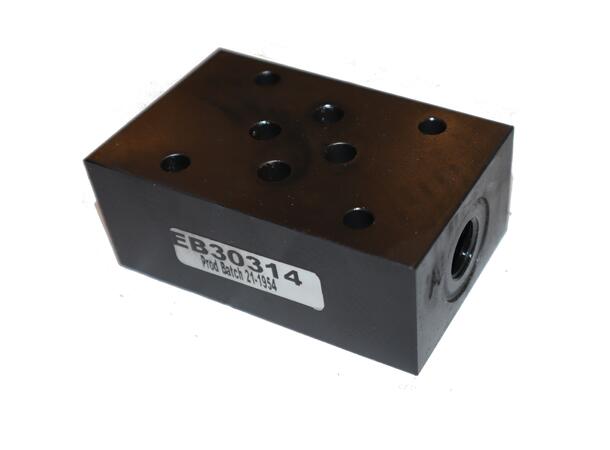 Mellomplate NG06 m/porter A/B i siden 3/8" EB30338