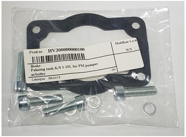 Pakning tank K/S 1-10L for PM pumper m/bolter