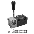Retningsventill DSH3L-S1/10N manuell Cetop 03, 60l/min 350bar