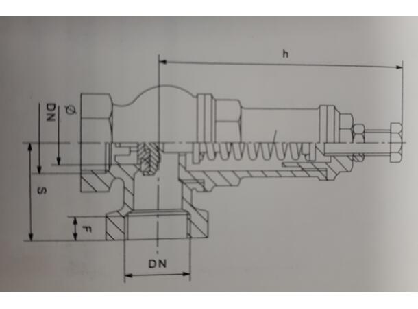 SIKKERHETSVENTIL ART.2545,1" Adj 8-16 Bar