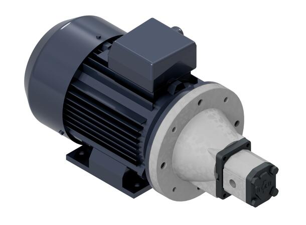 Elektromotor med pumpe