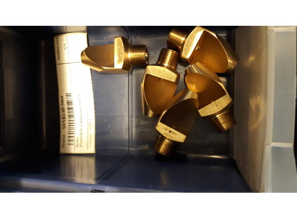 Flatstråledyse flatjet 316SS 3/8" 50 grader vinkel, 44l/min ved 15 bar