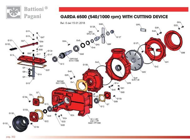 KIT TRINC.COMPLETO GARDA-LEDRA-ELBA D100 Kniv kit til ELBA