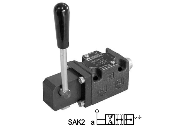Retningsventil DSH3-SAK2/10N manuell Cetop 03, 75l/min 350bar