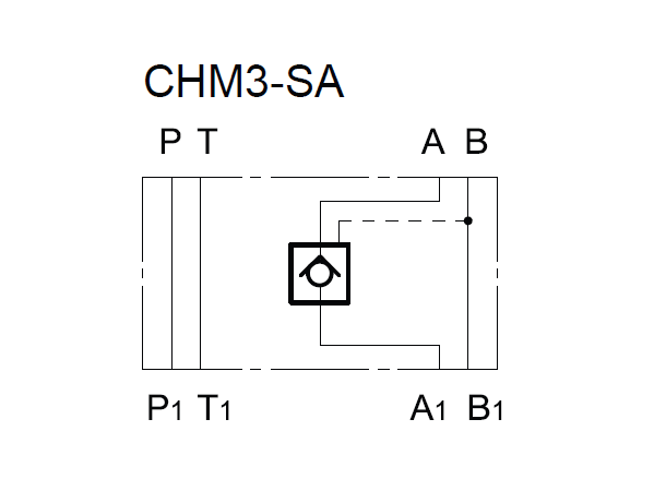 Tilbakeslagsventil CHM3-SA/10N pilot MVPP-SA/50 Cetop 03