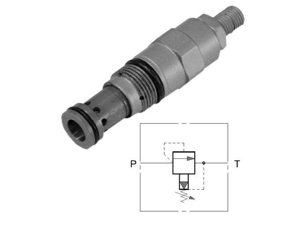 Trykkbegrensningsventil CRQ6/12 350bar, 100l/min, for montasjeblokk RM46