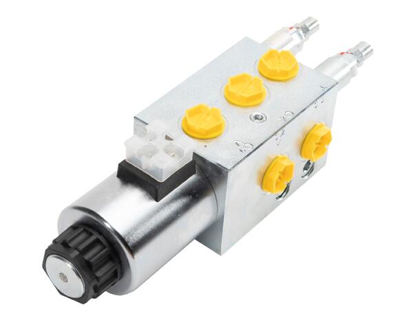 Velgerventil 6/2 24V m/ sjokkv. 1/2" Vikeplog/ V-plog