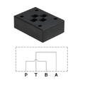 Blindlokk P-B og T-A (EB213) Cetop 03, PE-C/PB/MD1/20
