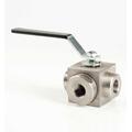 Kulekran 3/8" 3-veis L AISI 316 400bar/6000psi