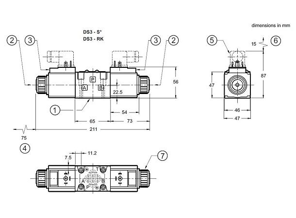 Retningsventil DS3-S4/10N-A00 u/spoler AC Cetop 03