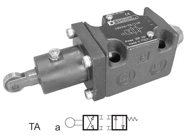 Retningsventill DSR3L-TA/10N manuell kam Cetop 03