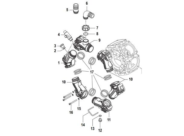 O-ring Ø4x49, POS 17 12 stk på pumpa til trykksiden BPS300