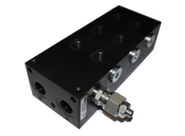 Ventilblokk eurofluid NG6 med trykkbegrensningsventil stål <350bar