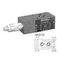 Trykkbegrenser MCD6-D/51N Cetop 03, 0-350bar, A=>B B=>A