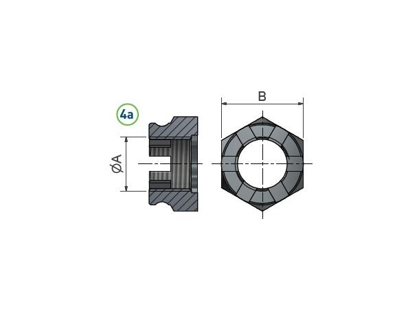 kronmutter M48x1,5 for 668-71-72-nav (4a) Ø95