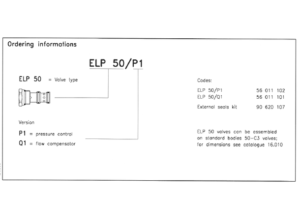 Logikkelement ELP 50/P1 160 l/min